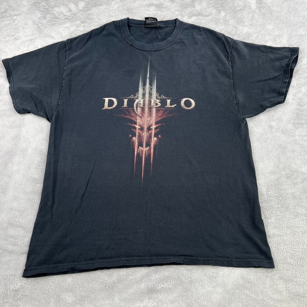 Jinx Diablo III Graphic T-Shirt XL Black Blizzard Entertainment Gamer Mens 2012